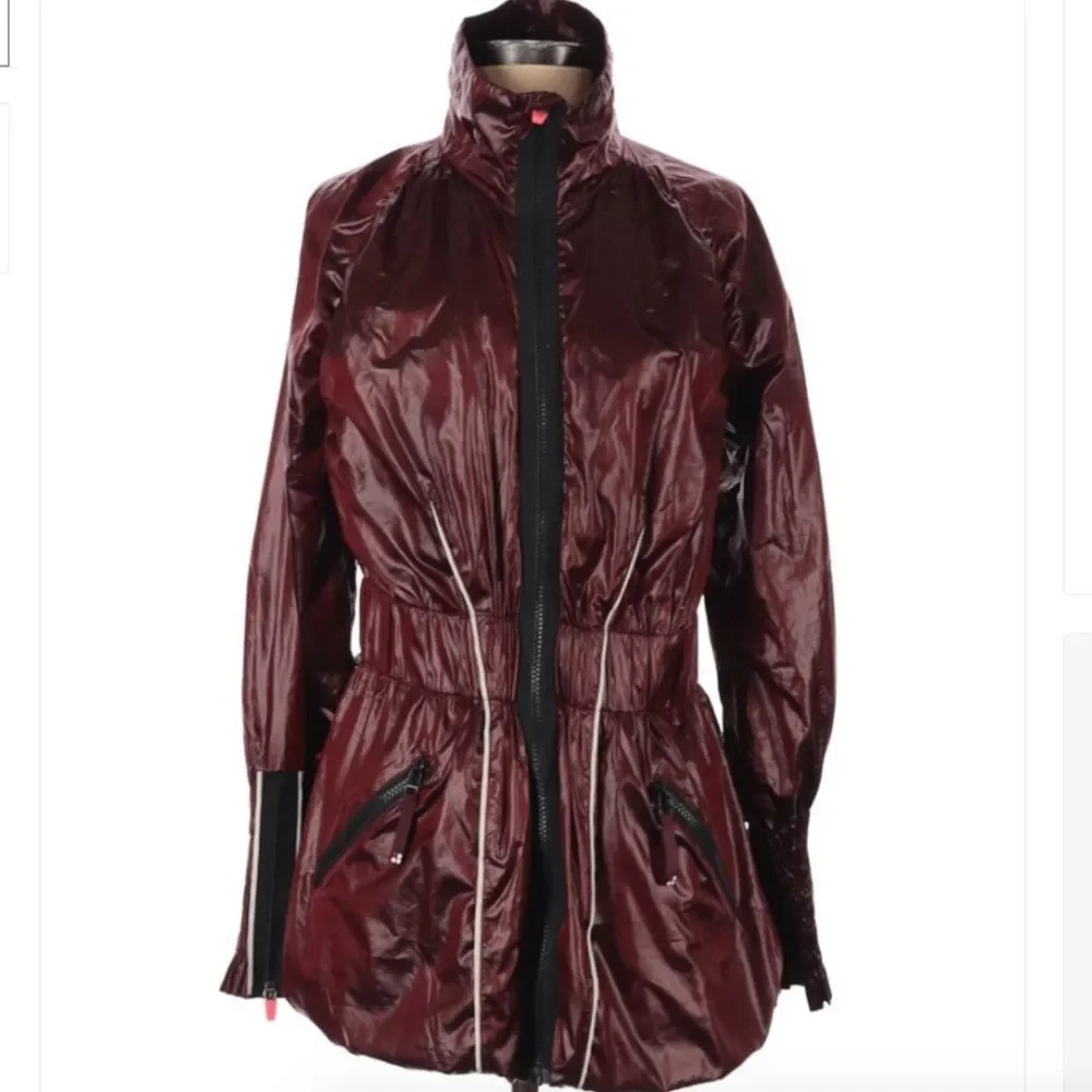 Women's Burgundy Jacket - Picture 2 of 5